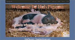 Desktop Screenshot of holypig.com