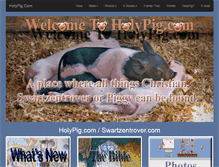 Tablet Screenshot of holypig.com